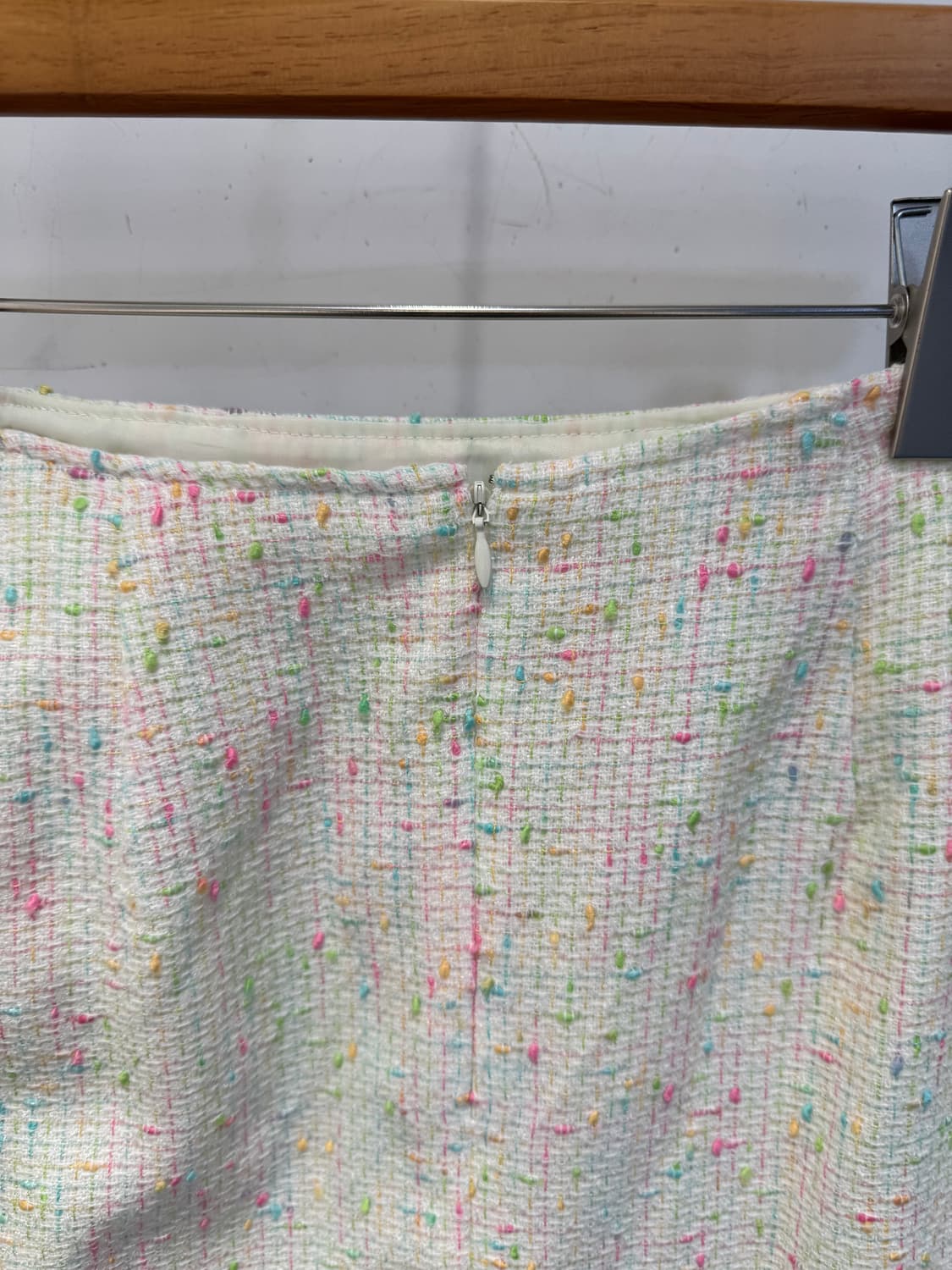 japanese vintage skirt 레인보우 트위드 스커트 상품이미지4