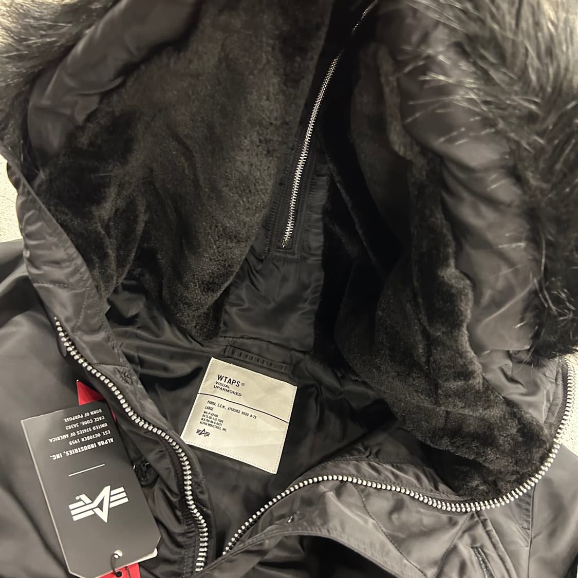 23FW WTAPS X ALPHA INDUSTRIES "N-2B" 상품이미지8