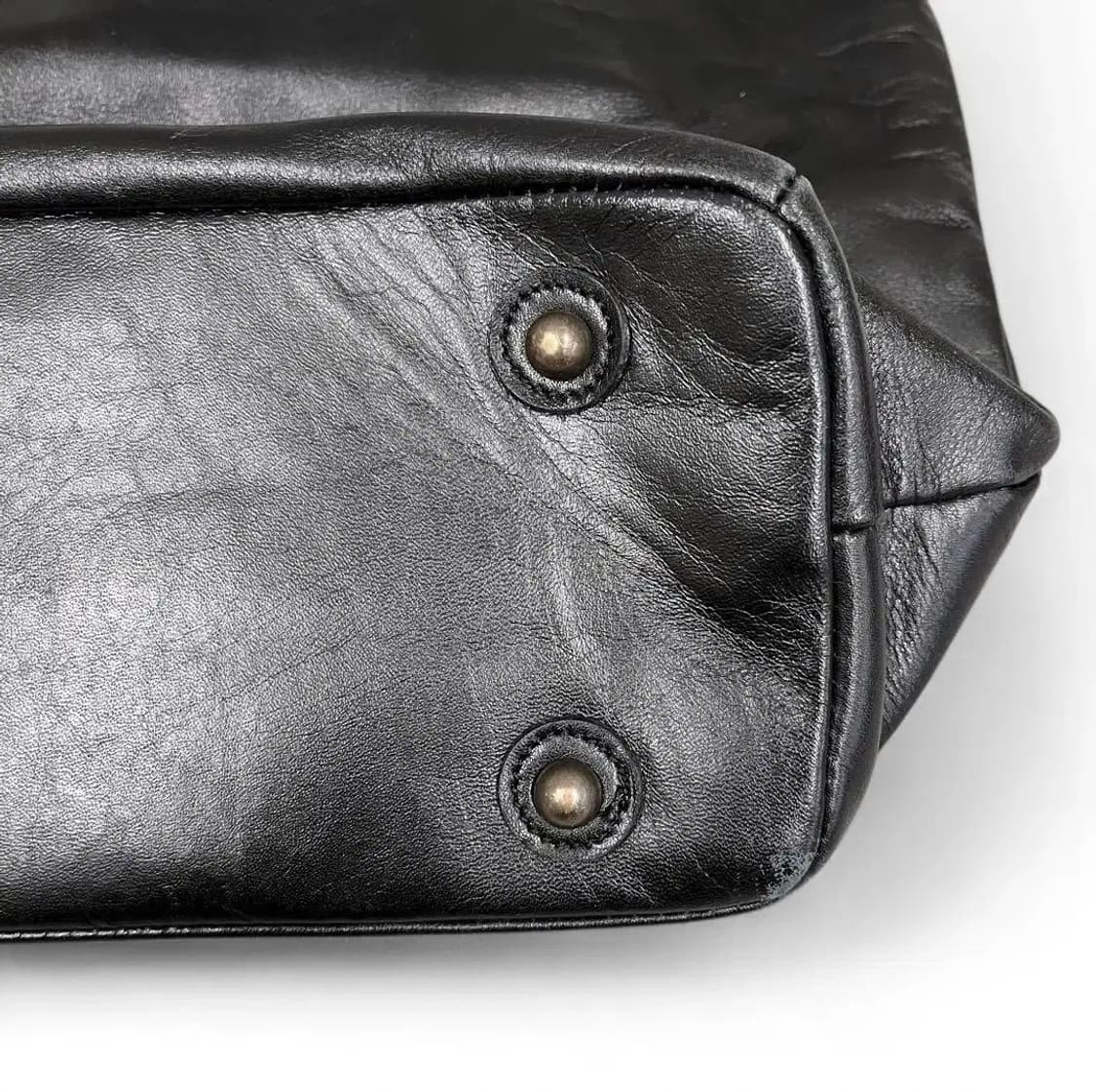 장폴고티에 골드체인 소가죽 토트백 y2k 상품이미지5