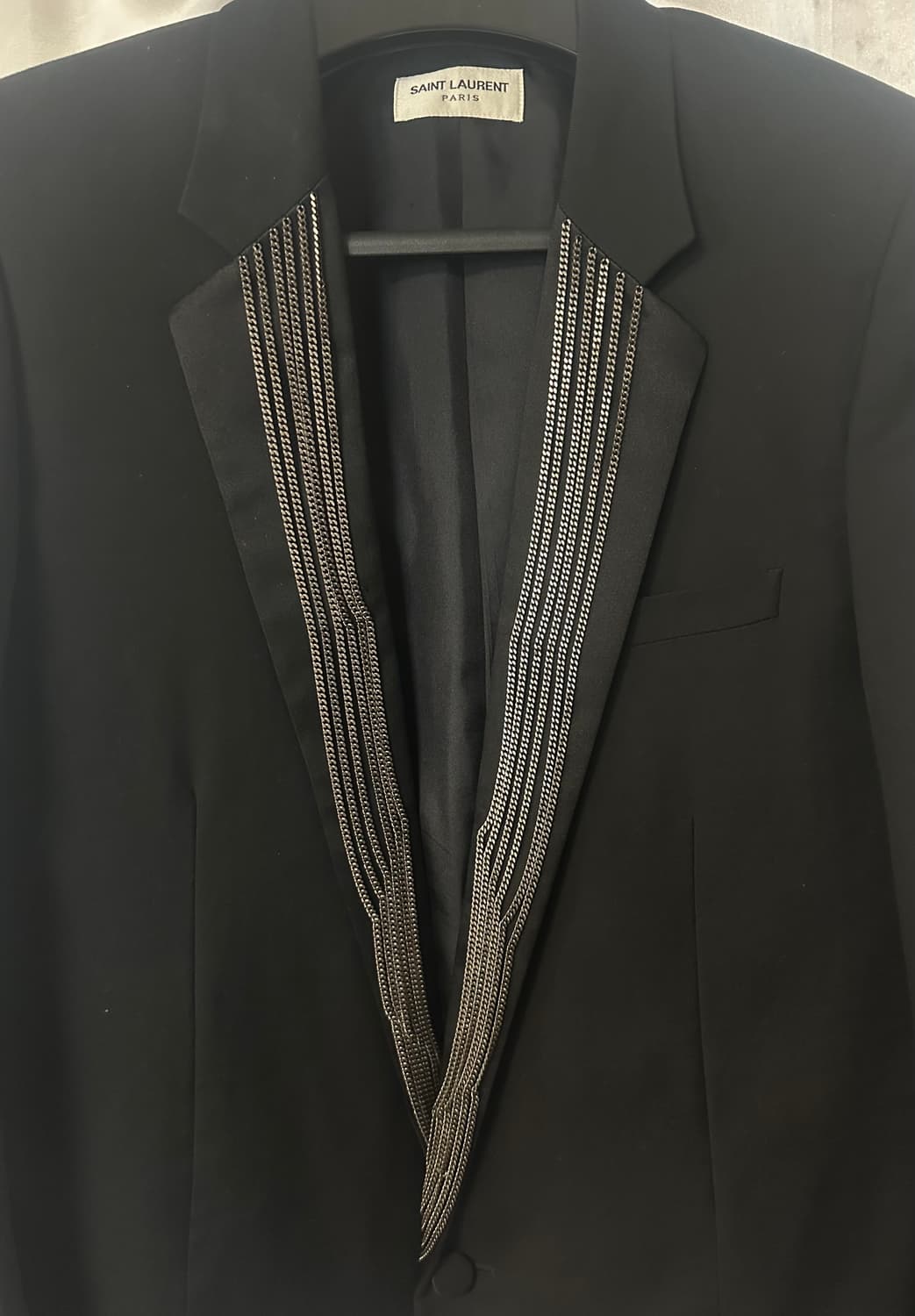 생로랑 SS14 체인라펠 스모킹 블레이저 상품이미지4