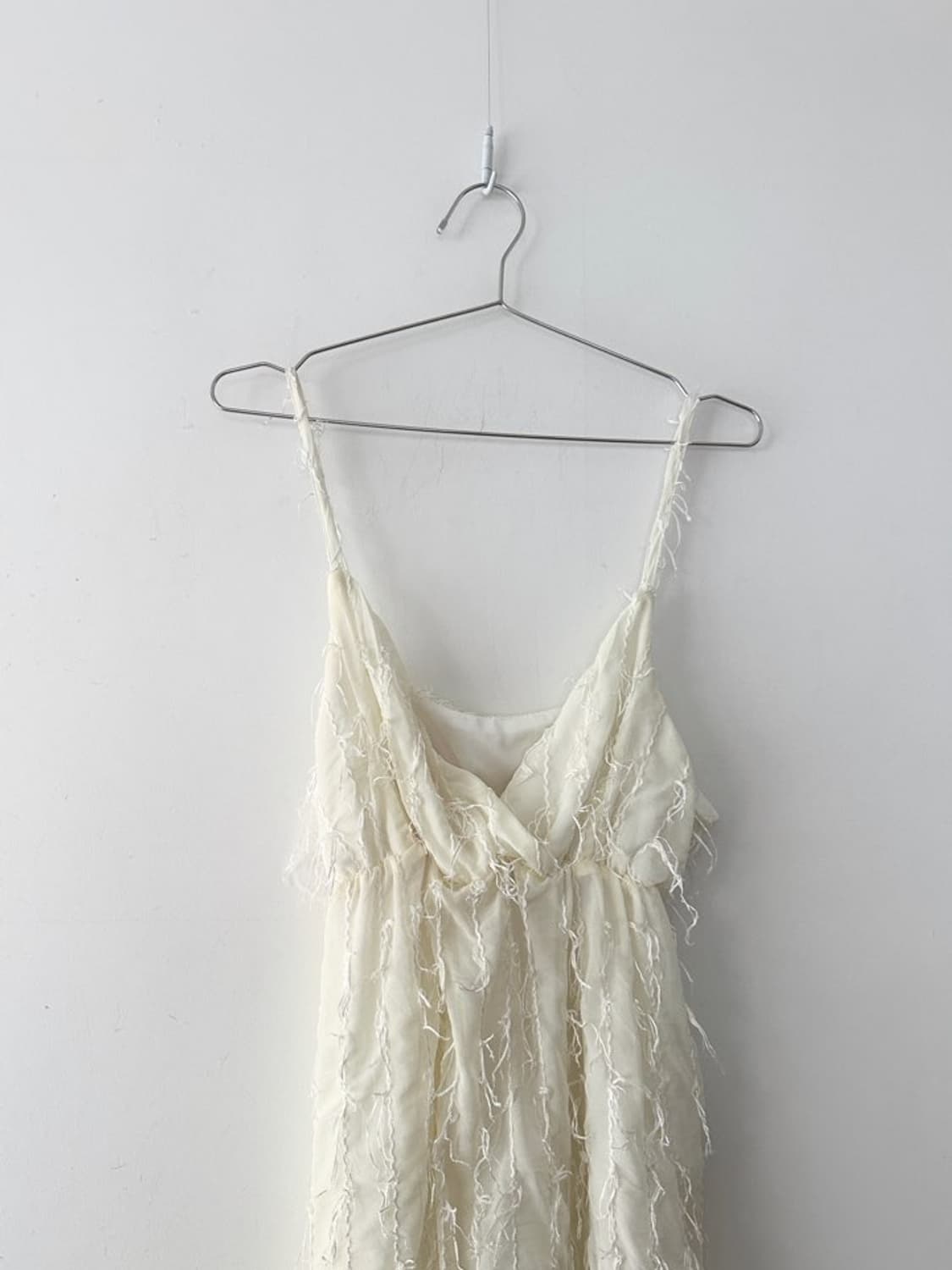 Tassel layered sleeveless ops / ivory 상품이미지2