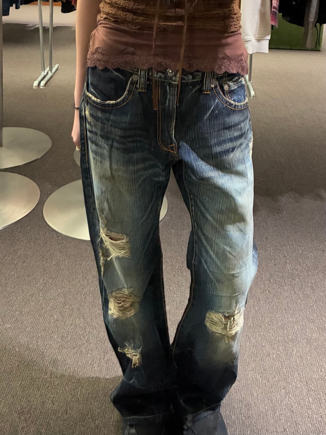 30)Blueway vintage 워싱 스트레이트 데님팬츠 상품이미지1