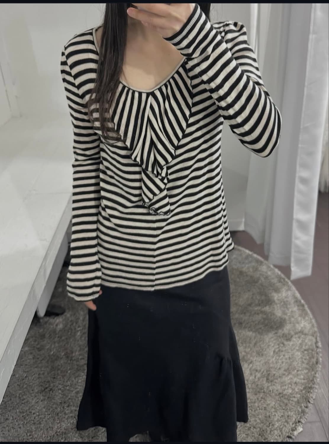 fairy shade frill stripe top 상품이미지3