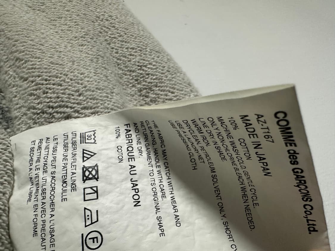 꼼데가르송 플레이 레드하트 후드집업 그레이 S 상품이미지5