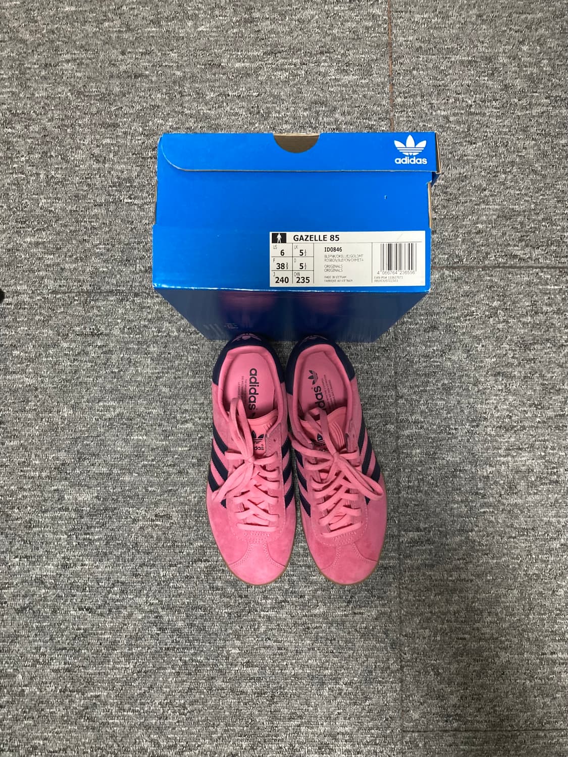 아디다스 가젤 85 핑크:다크블루 240 상품이미지5