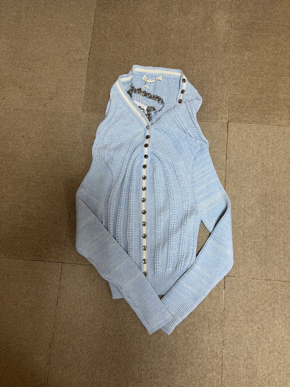 와이프로젝트 네크리스 니트 가디건 팝니다 상품이미지2