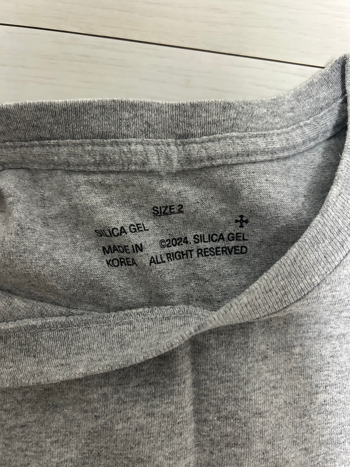 실리카겔 kyo181 반팔 그레이 2사이즈 상품이미지3