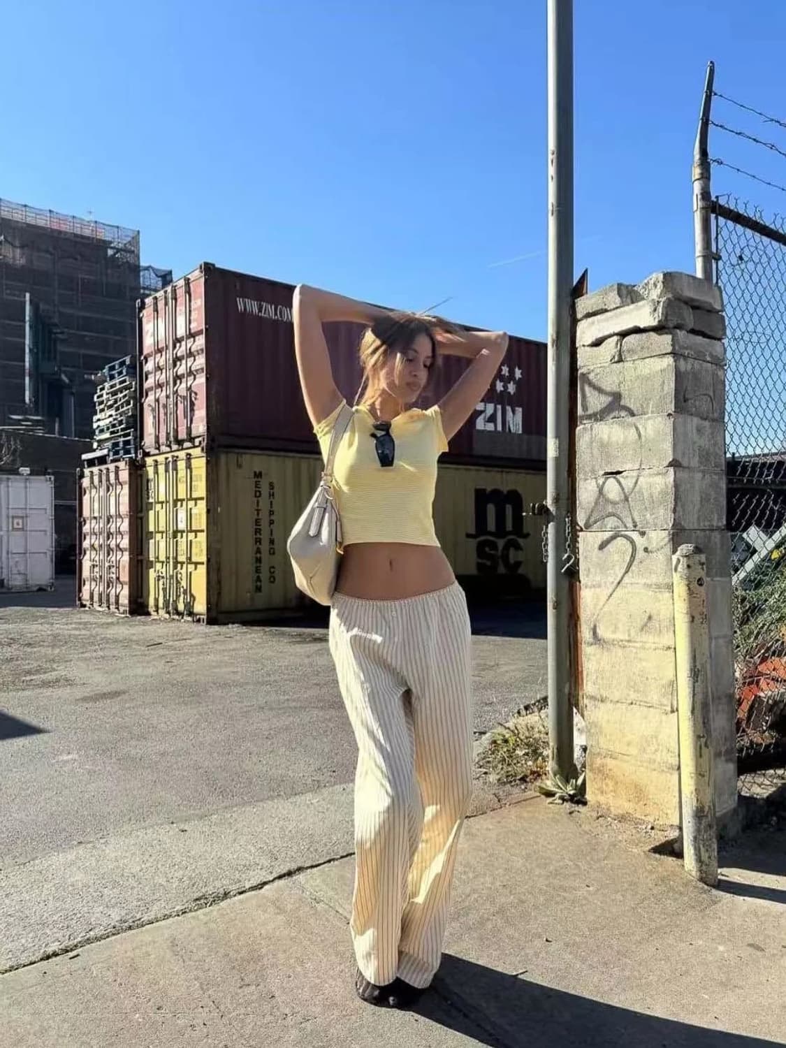 Lioness 스트라이프 팬츠 상품이미지1