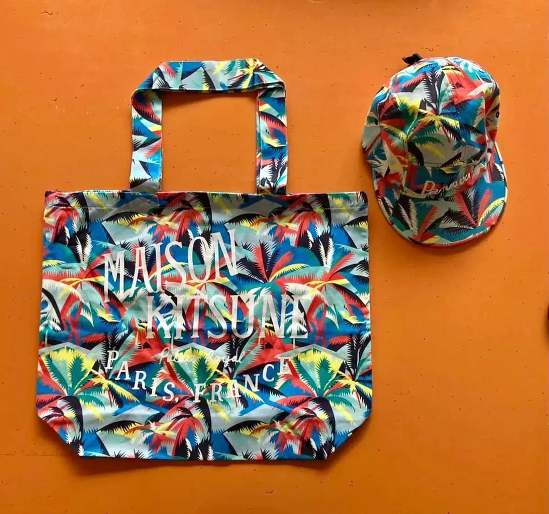 메종키츠네 maison kitsune 모자, 토트백(미사용) 상품이미지1