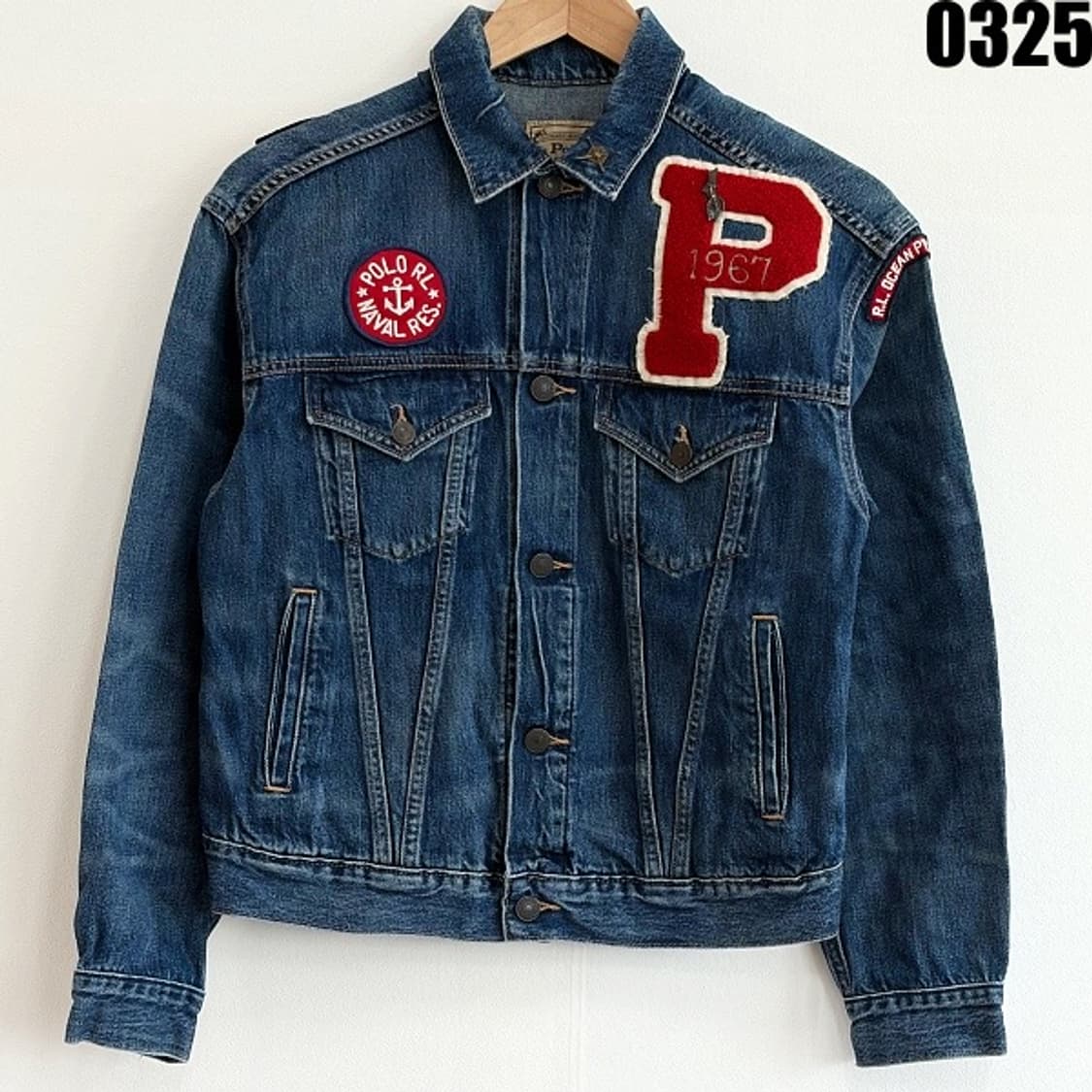 폴로 랄프로렌 패치 데님 트러커 자켓 S 0325  상품이미지3