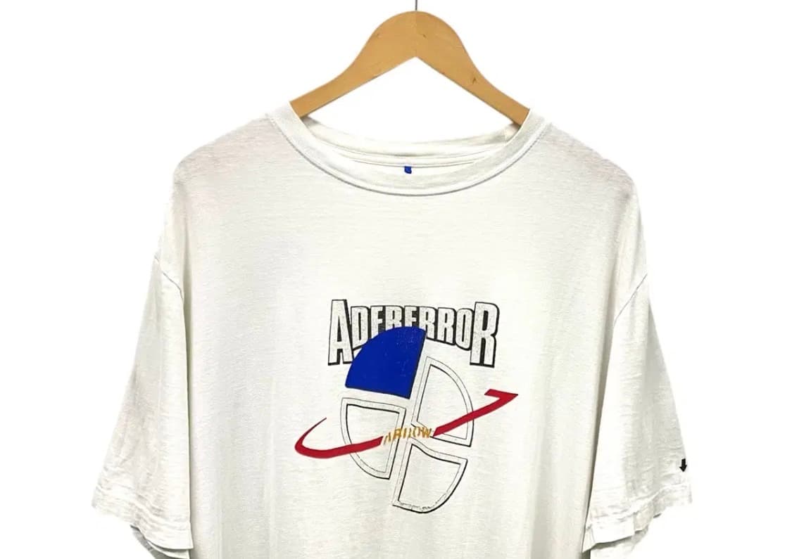 아더에러 ADER 슬라이스 로고 반팔 티셔츠 L-XL 상품이미지4