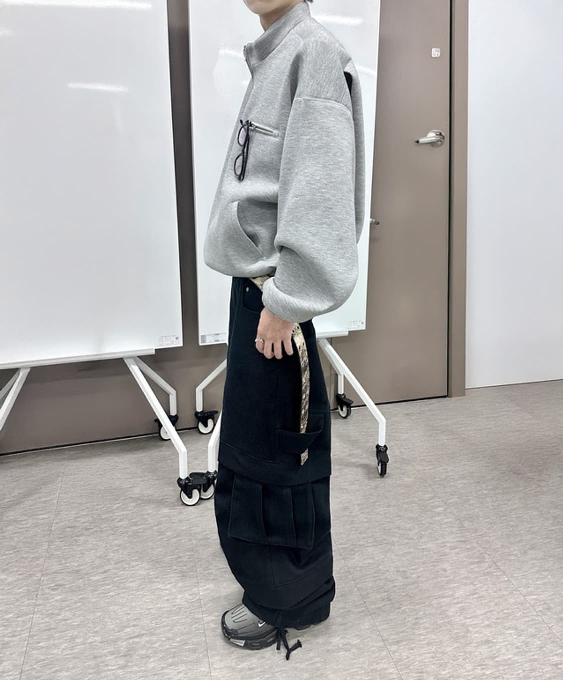 카미엔 타이탄 배기 팬츠 블랙 os 상품이미지8