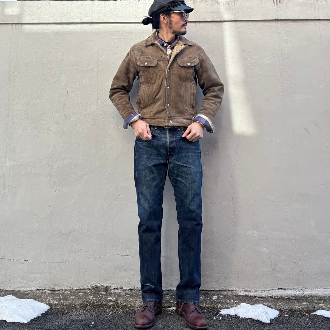 미국 RRL 슬림핏 셀비지 데님 팬츠 상품이미지1