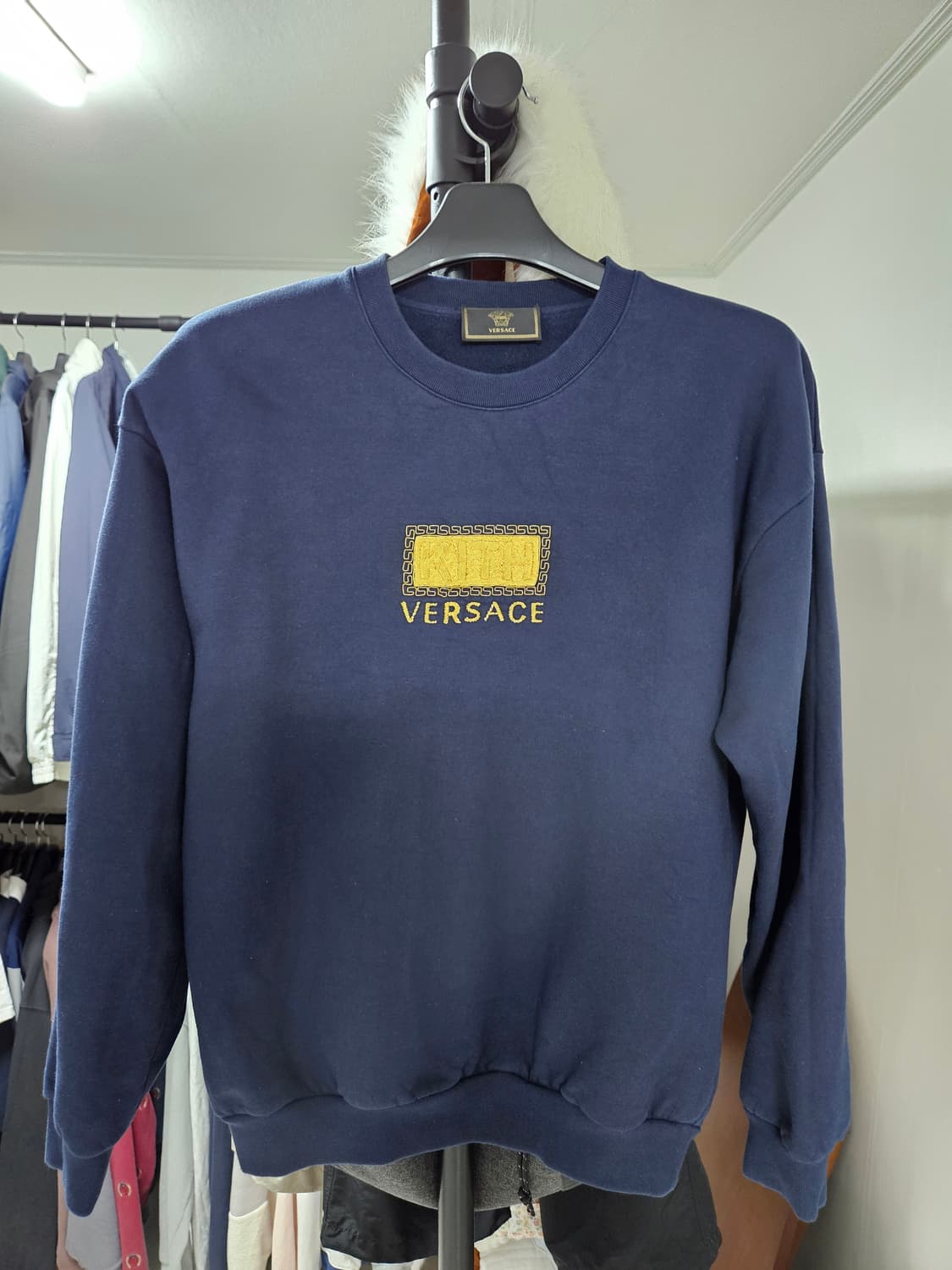 KITH x VERSACE / 키스 x 베르사체 맨투맨 네이비 상품이미지1