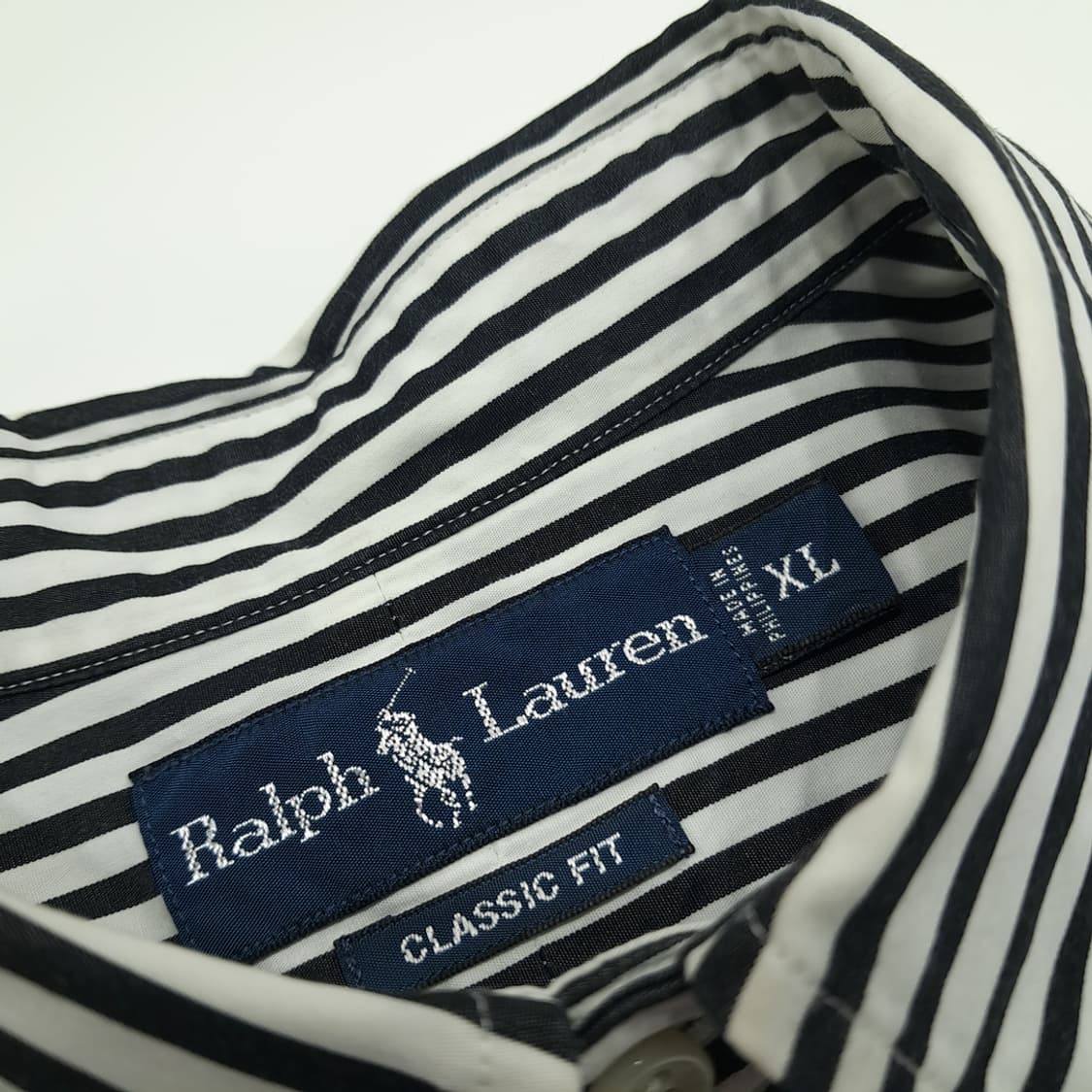 CN884 XL 폴로 랄프로렌 모노 스트라이프 긴팔 셔츠 남방 상품이미지4