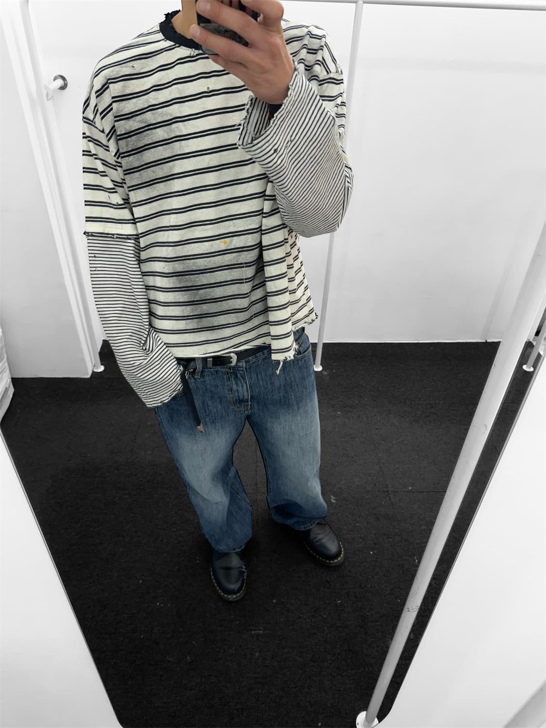 빈티지 레이어드 워싱긴팔 상품이미지8