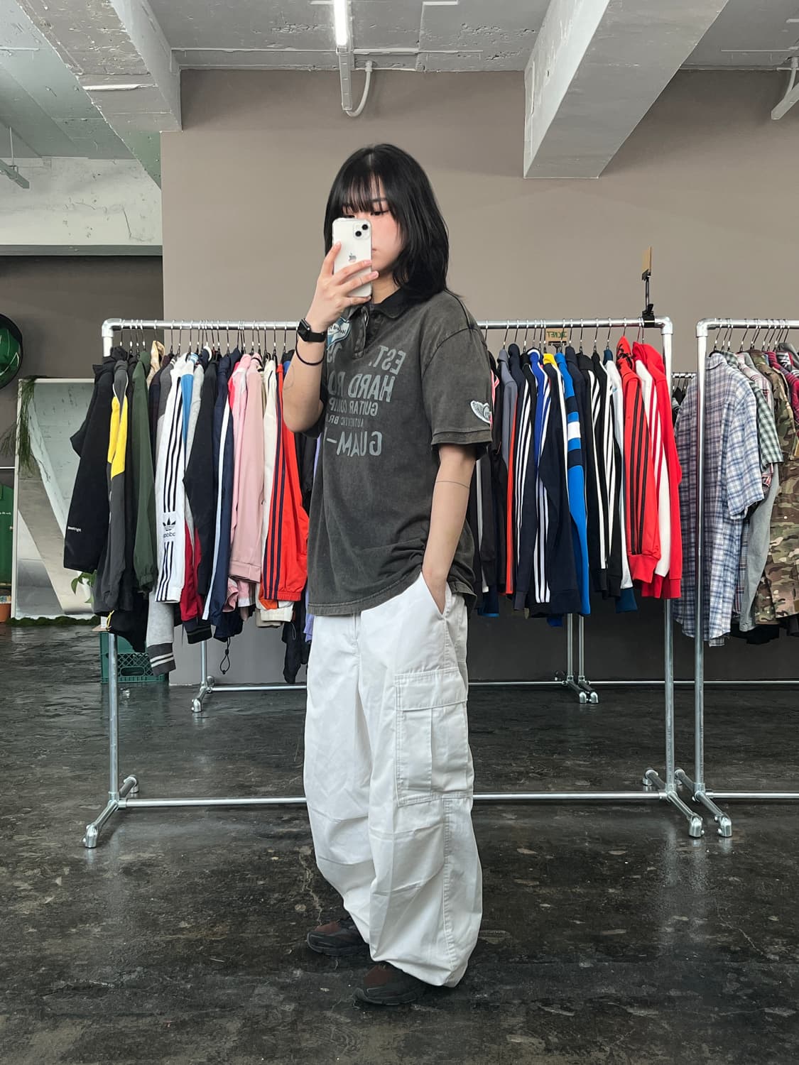 하드락카페 카라 반팔 티셔츠 상품이미지4