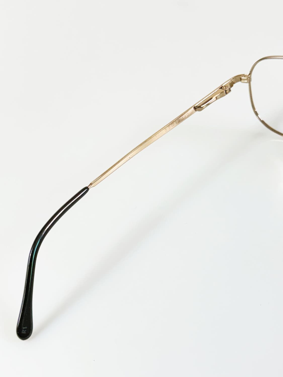 90s ROSSINIS 골드 슬림 스퀘어 메탈 빈티지 안경 상품이미지7