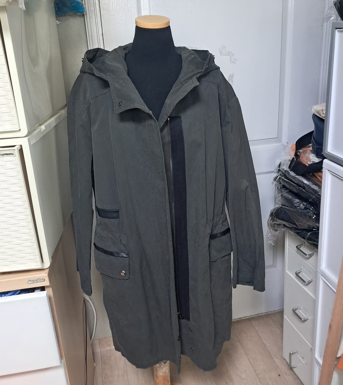 산드로 후드 야상 자켓 코트 S(55~66) 상품이미지1