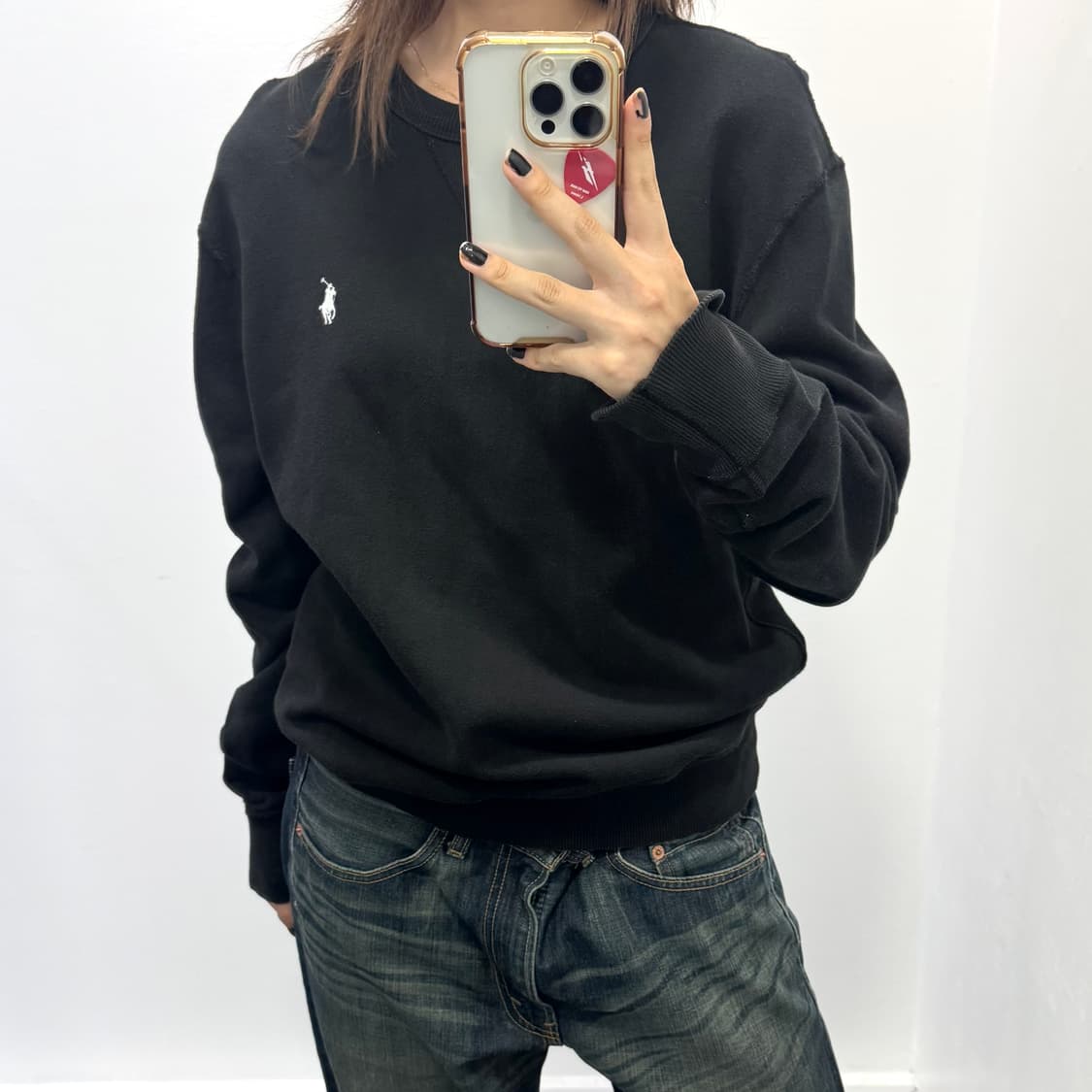폴로블랙맨투맨 상품이미지4