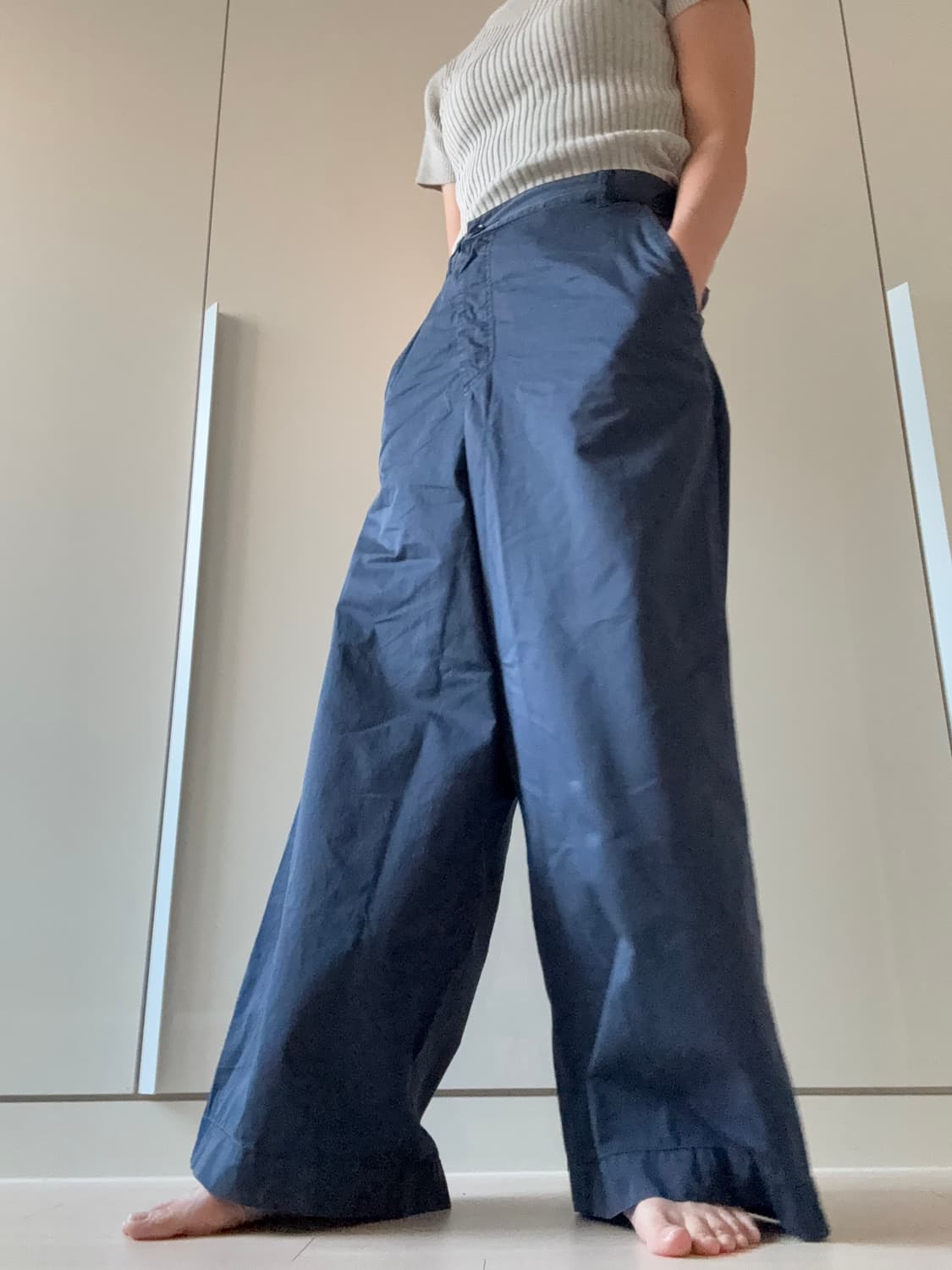 Zucca 얇은 파란 바지  상품이미지1