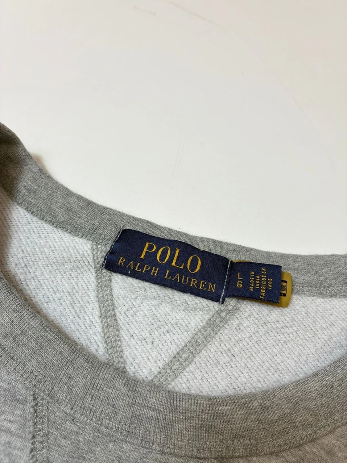 폴로 랄프로렌 로고 큐알 크루넥 맨투맨 PN8372 상품이미지6