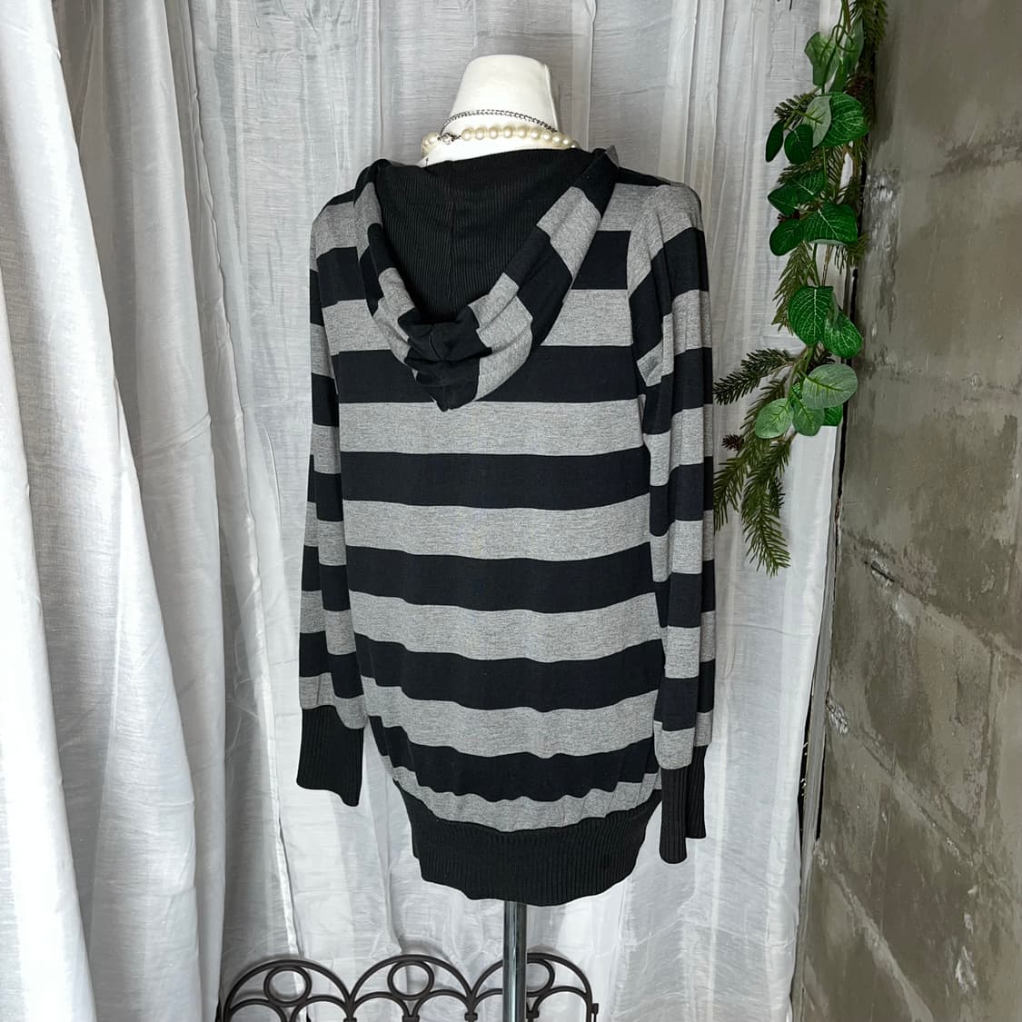 고스펑크 단가라 후드 롱슬리브 상품이미지4