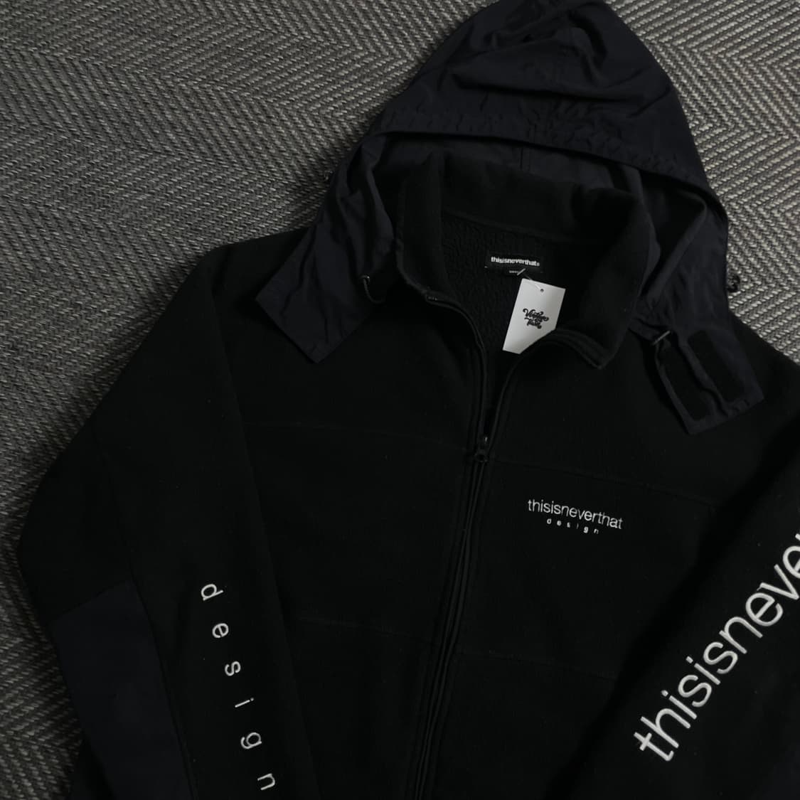 디스이즈네버댓 스펠 빅로고 후드 플리스 자켓o 4130 상품이미지3