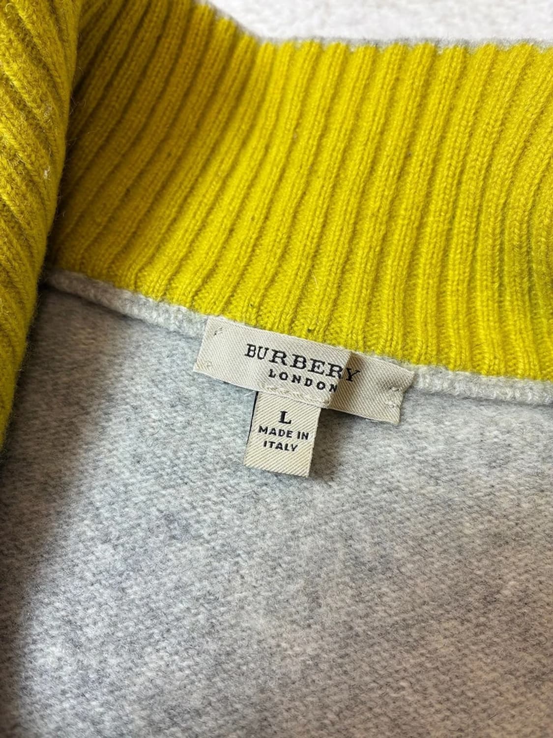 버버리 00's 메리노울 하프 집 니트 PN7760  상품이미지7