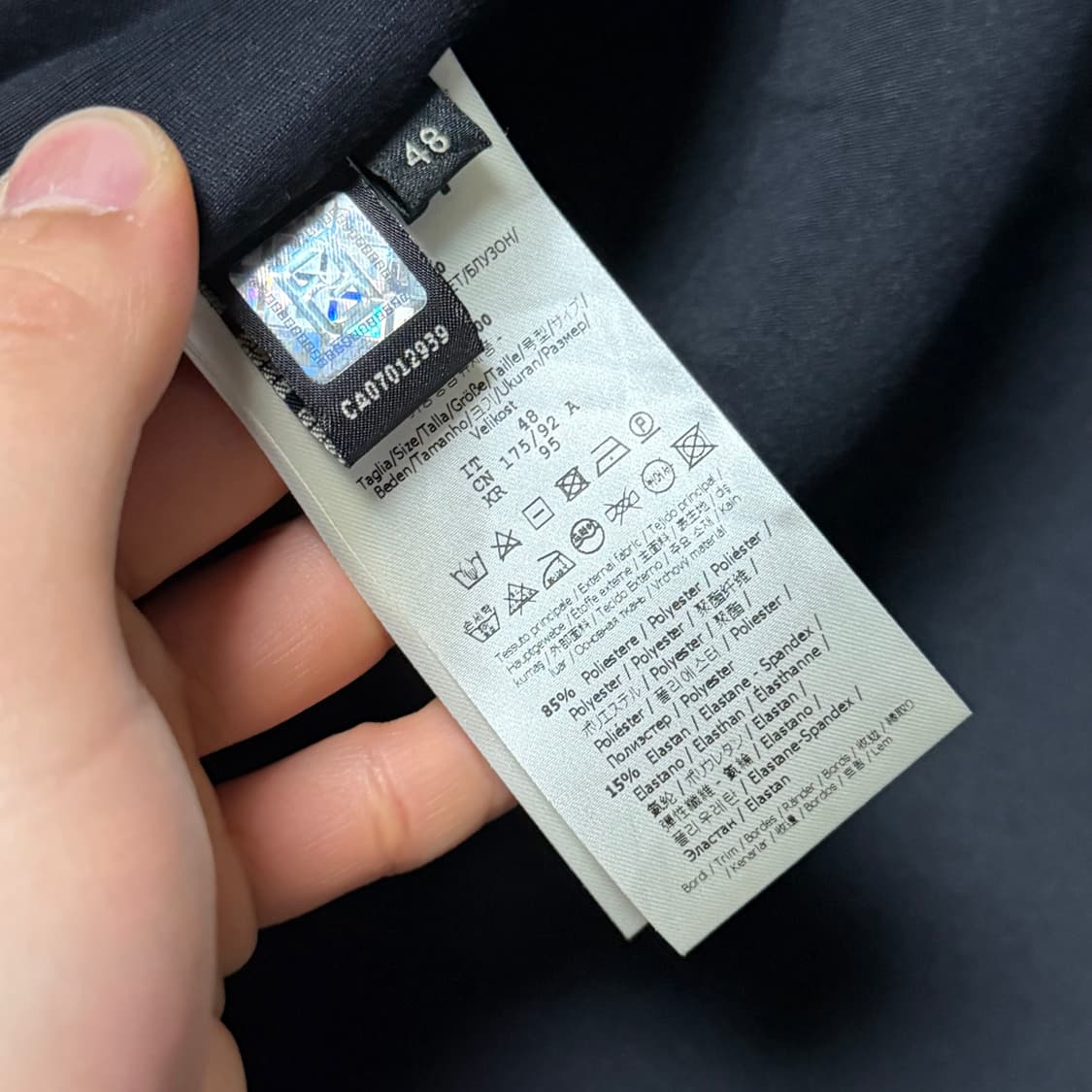 [S+급/48] 펜디 FF로고 벨벳 봄버 자켓 블루종 집업 상품이미지7