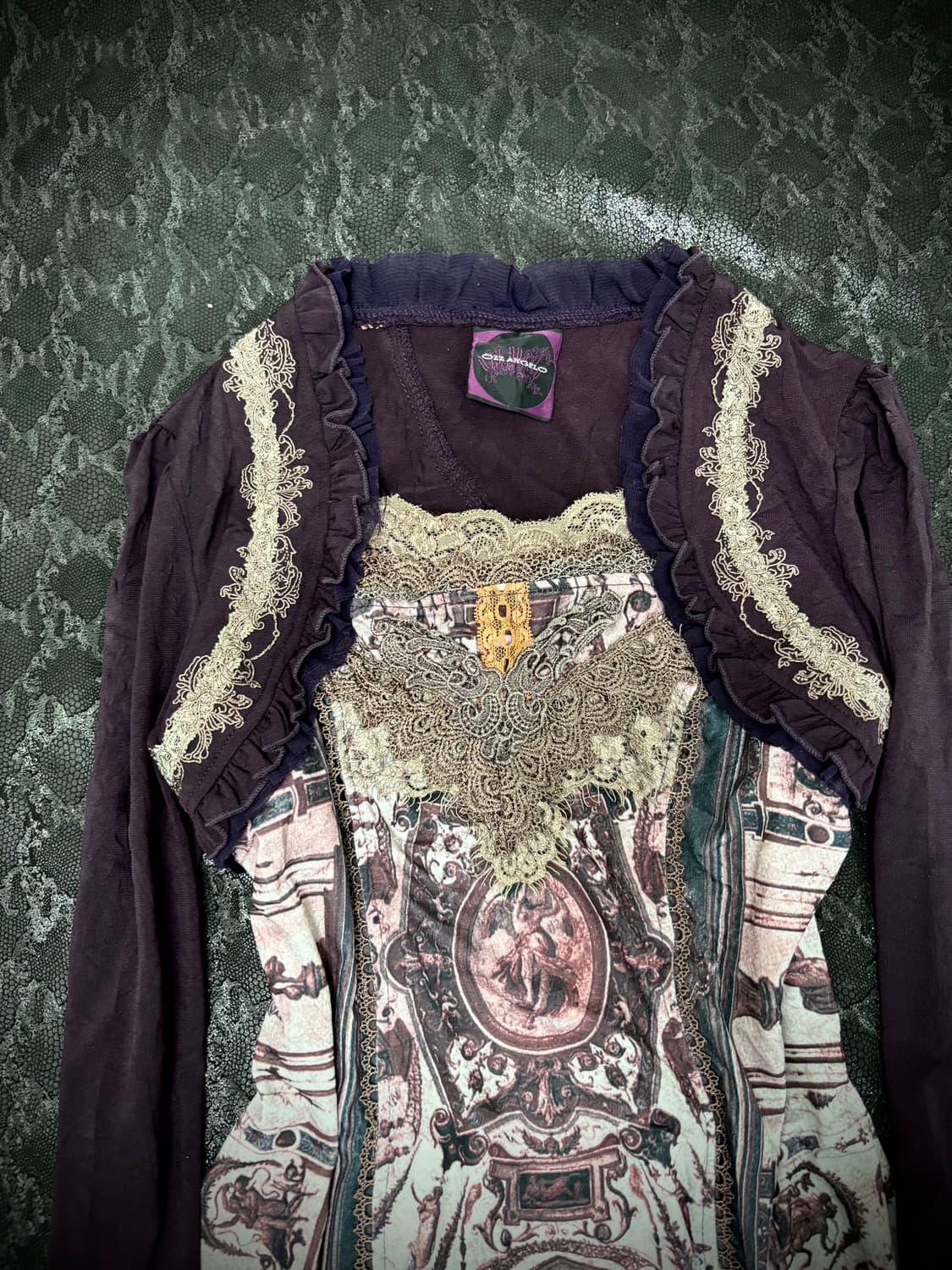 “Ozz On” Rare Full Print Design Purple L 상품이미지5