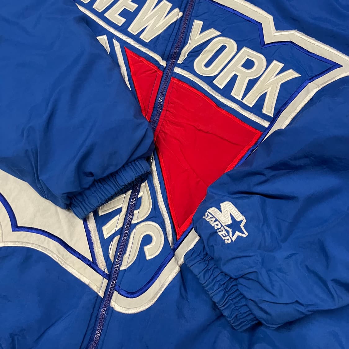 90s 스타터 NHL 뉴욕 레인저스 자켓 (105-110) 상품이미지5