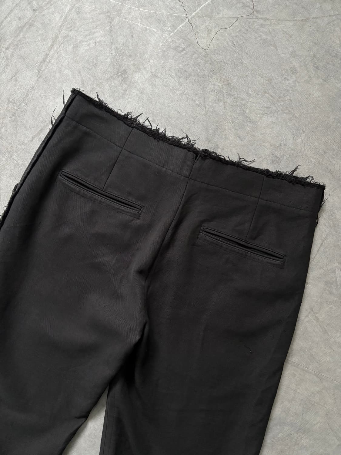 Helmut Lang 헬무트랭 블랙 프린지 와이드 팬츠 상품이미지8