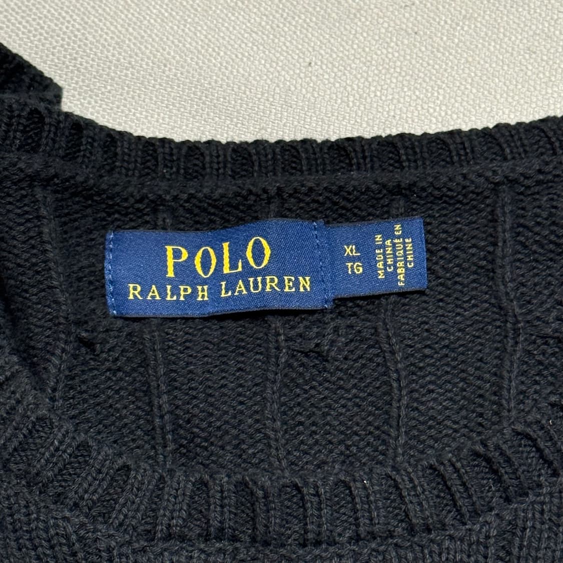 XL 폴로랄프로렌 블랙 케이블 니트 상품이미지4