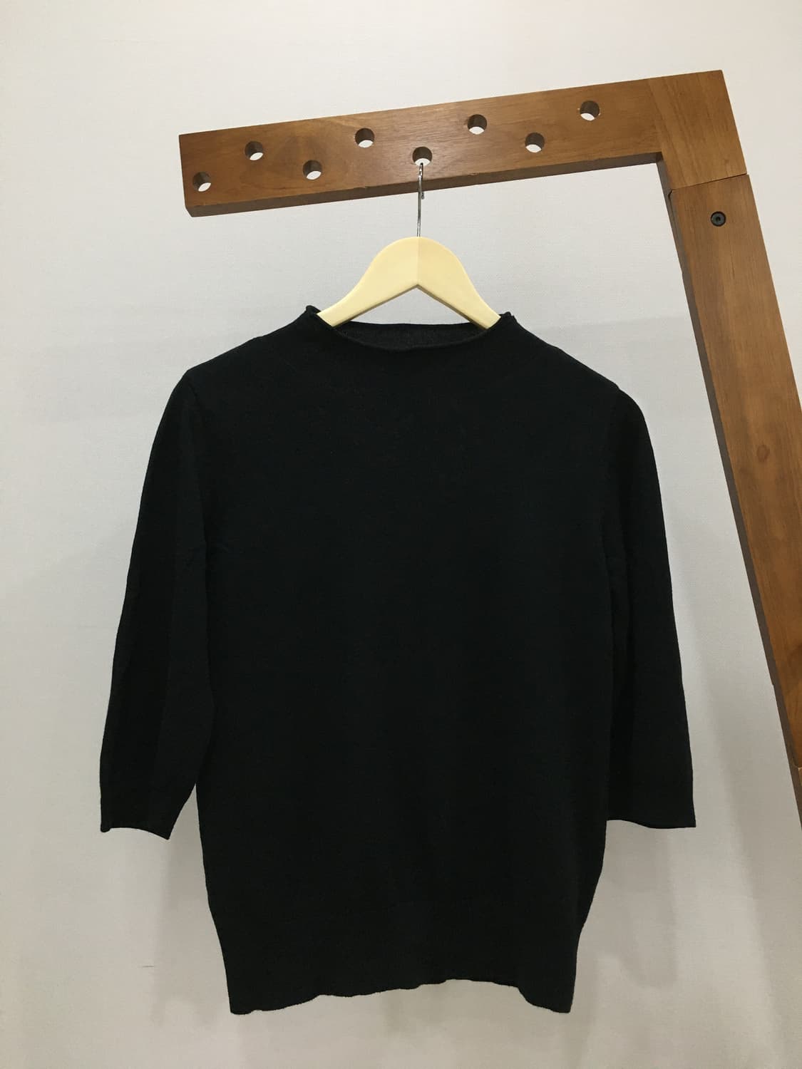 빈티지 블랙 반목니트 상품이미지1