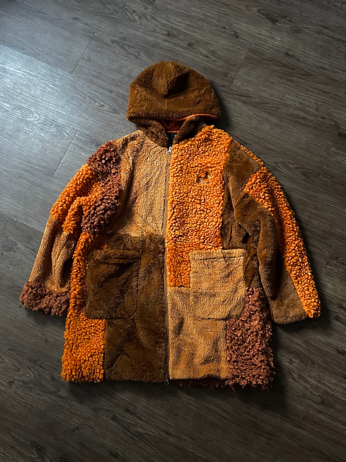 Go Slow Caravan 퍼 & 보아 플리스 패치워크 자켓 상품이미지7