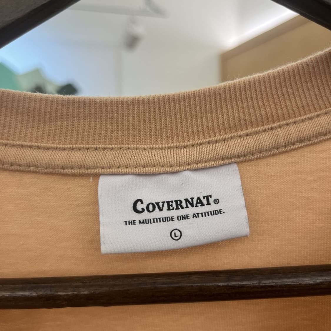 커버낫 캐주얼 빈티지 오버핏 프린팅 롱슬리브 L C09773 상품이미지5