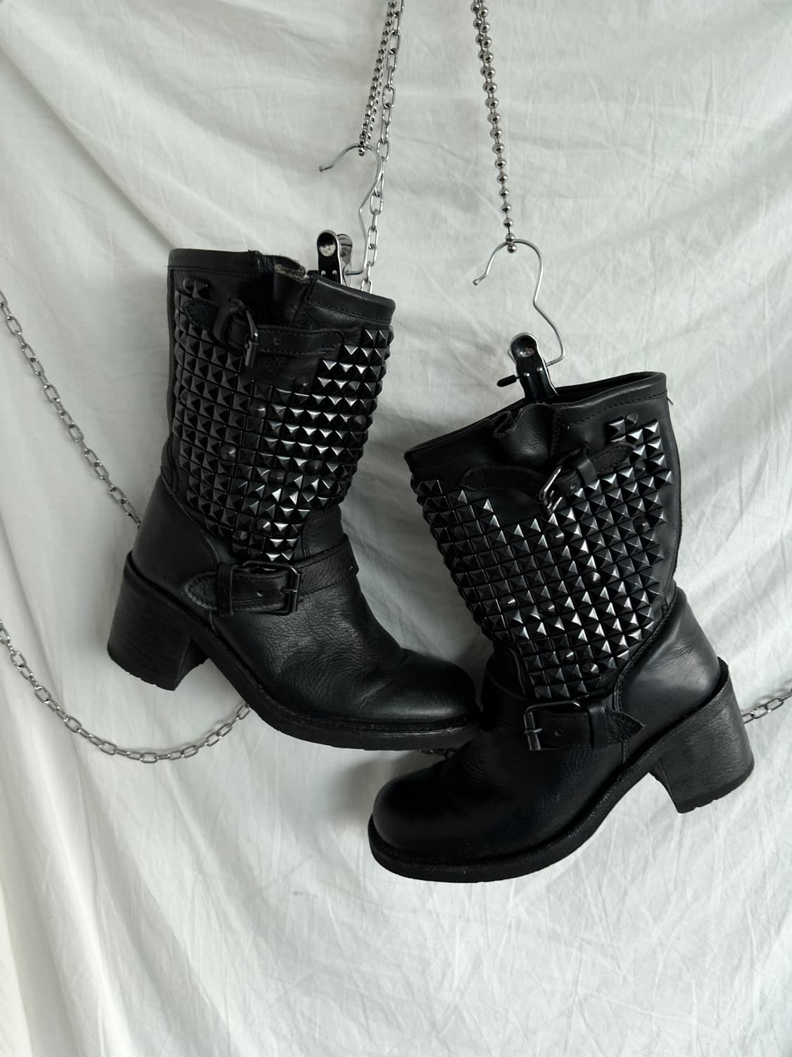 ash 아쉬 스터드 버클 웨스턴부츠 상품이미지1