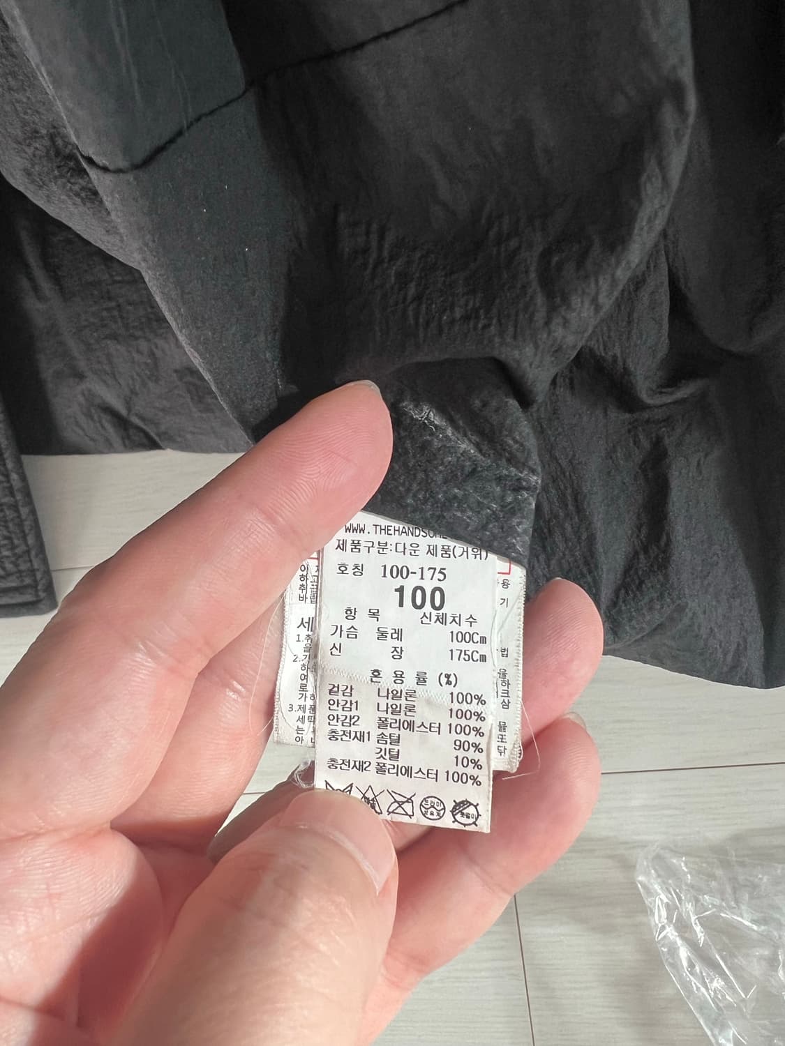 타임옴므 구스 다운 롱패딩 블랙 100 상품이미지4