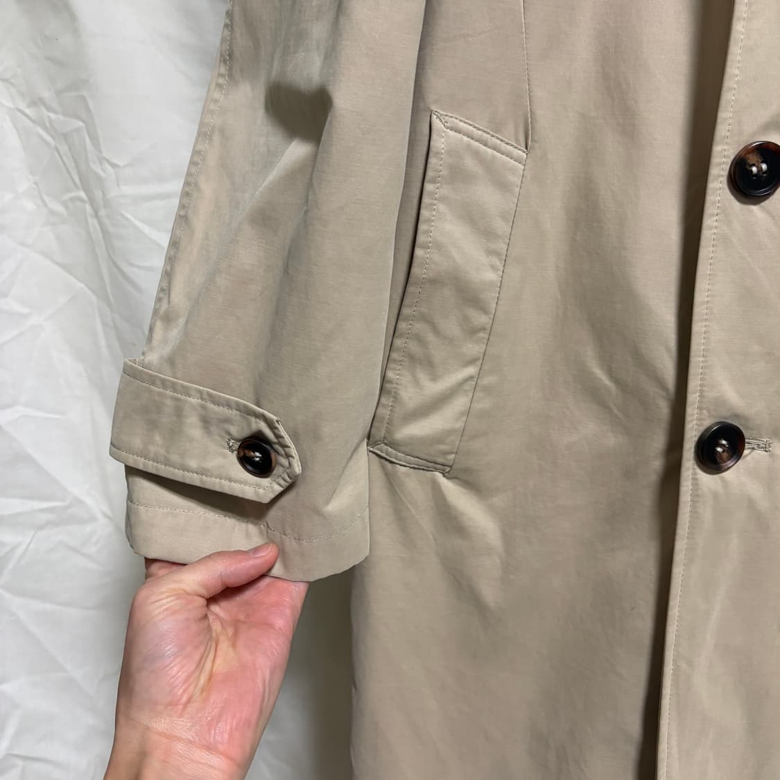 미쏘 맨 트렌치 코트 / 베이지, M 상품이미지5