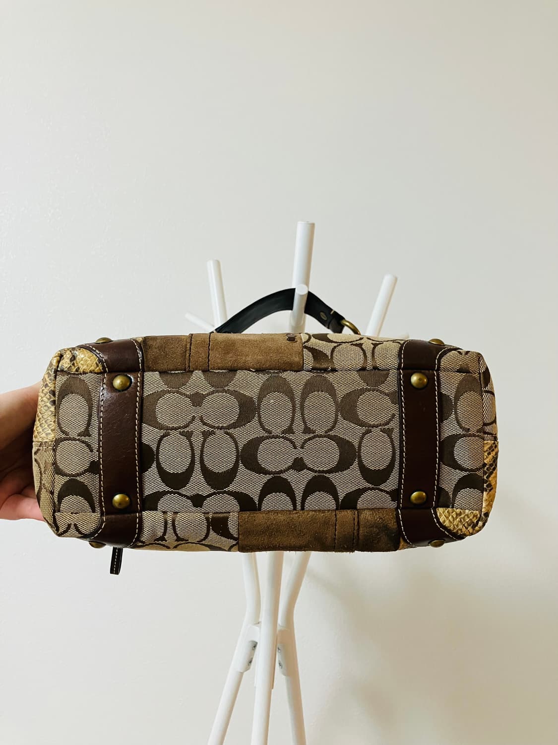 코치 패치워크 숄더백 토트백 y2k 갸루백 상품이미지4