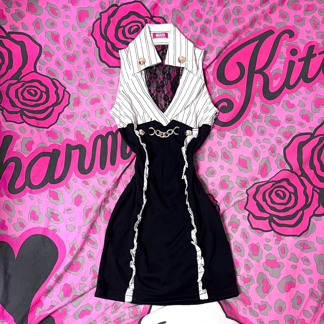 MA*RS마즈 금장 메이드 프릴 원피스 109오네갸루y2k핀터 일본빈티지 상품이미지1