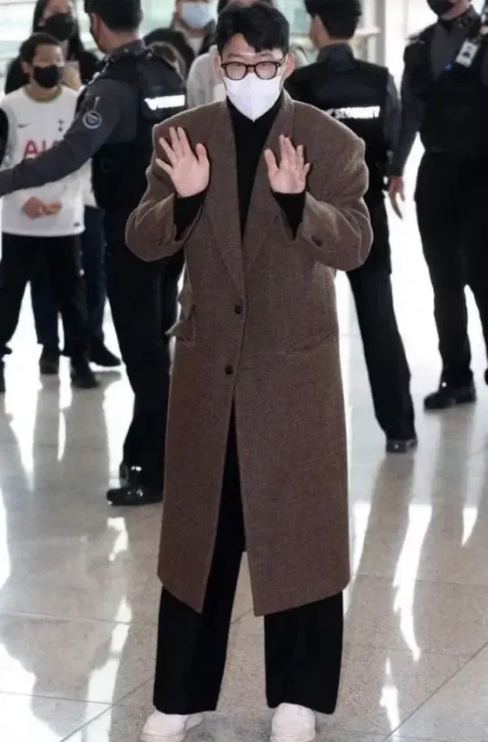 [L] 렉토 베를린 펠트 오버사이즈 싱글 코트 브라운 상품이미지3