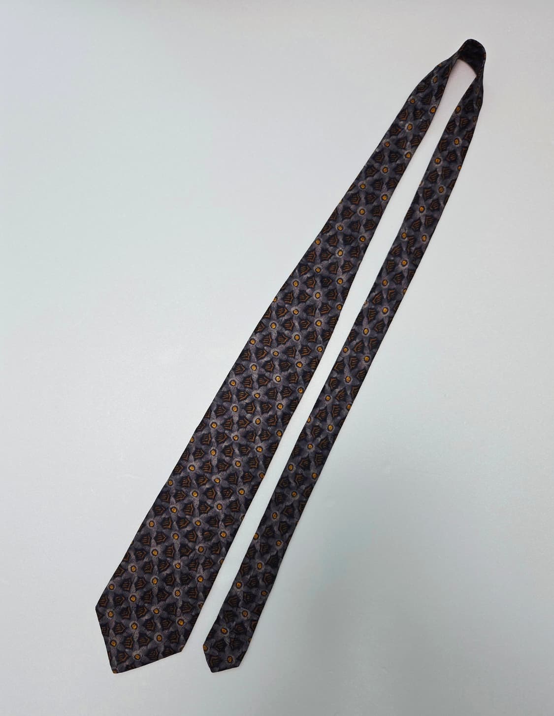 에르메네질도 제냐 실크100 그레이 넥타이 상품이미지2