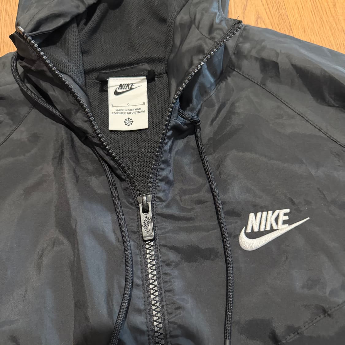 Nike 스우시 윈드브레이커 BK 후드 바람막이 자켓 상품이미지2