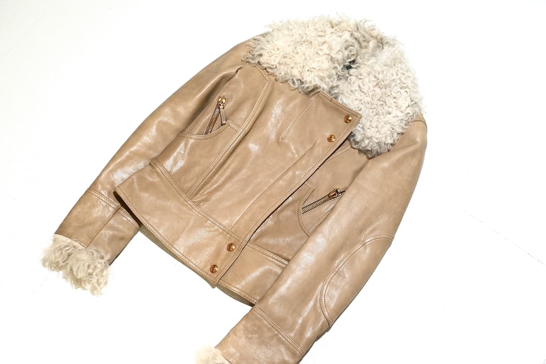 Gucci 2000s shearing leather jacket 상품이미지2