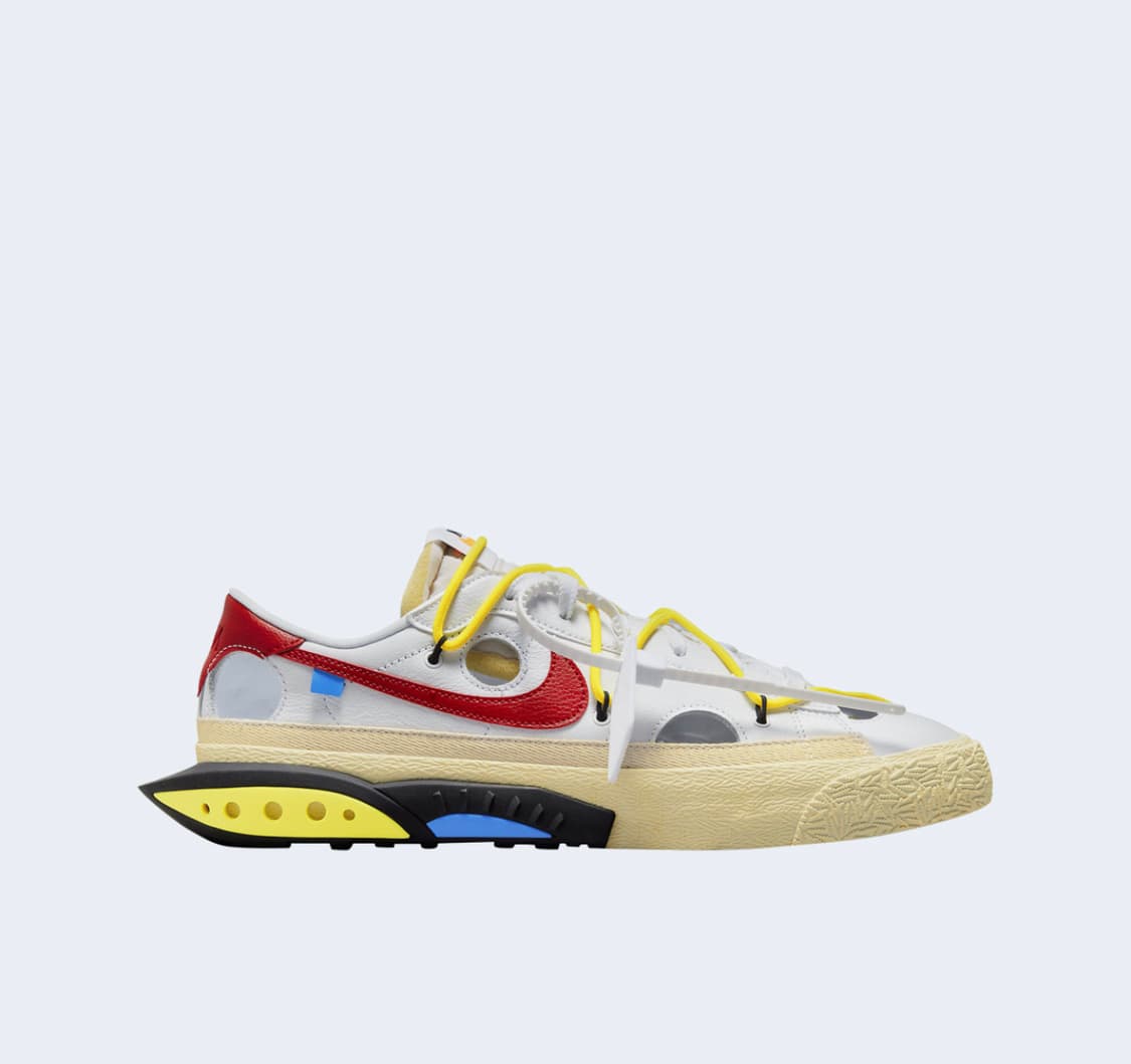 나이키x오프화이트 블레이저 로우 77 화이트 레드 285 상품이미지1