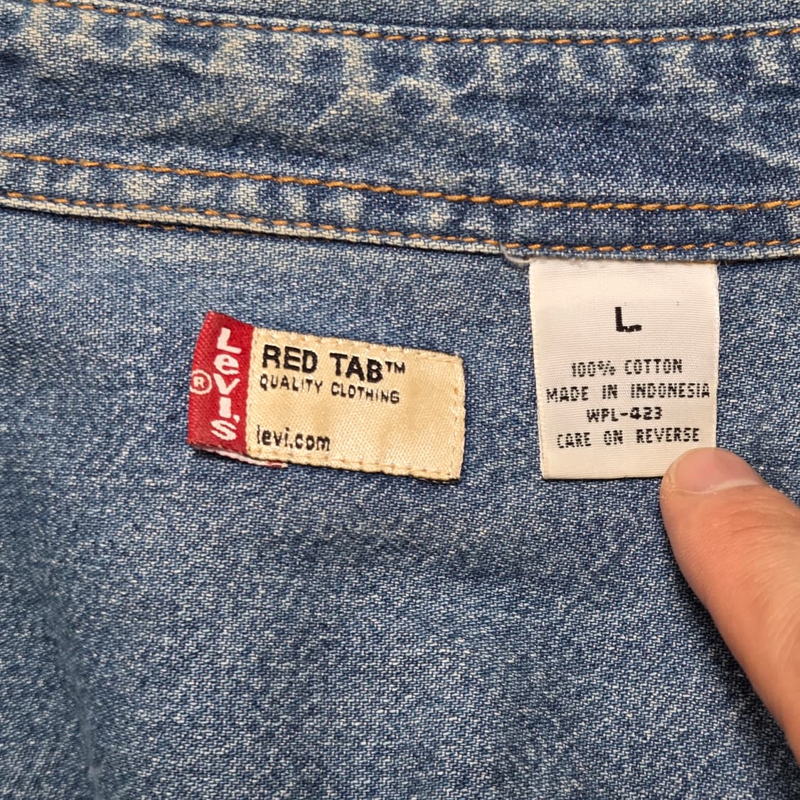 Levi's  리바이스 L 빈티지 데님 셔츠 상품이미지5
