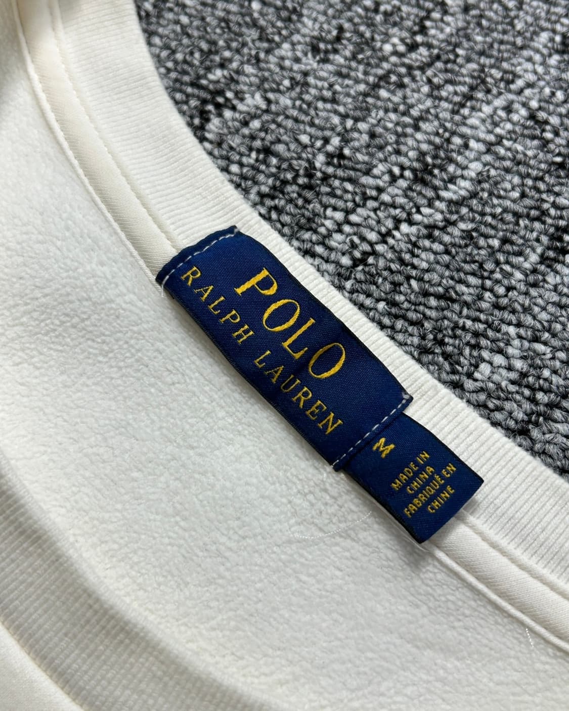 폴로 랄프로렌 아이보리 기모 맨투맨  상품이미지8