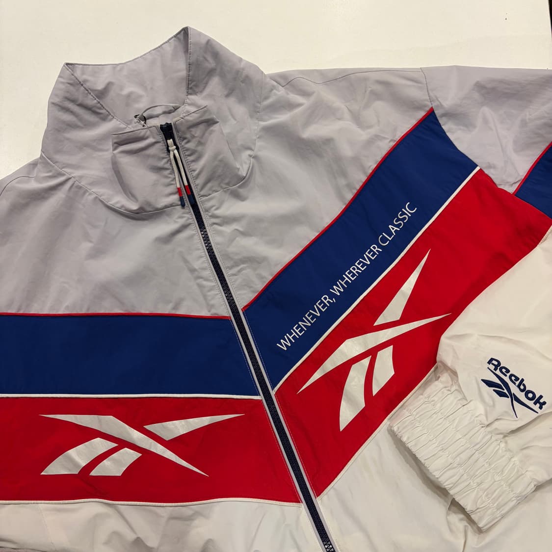 [115] 리복 올드스쿨 바람막이 자켓 화이트 B620 상품이미지3